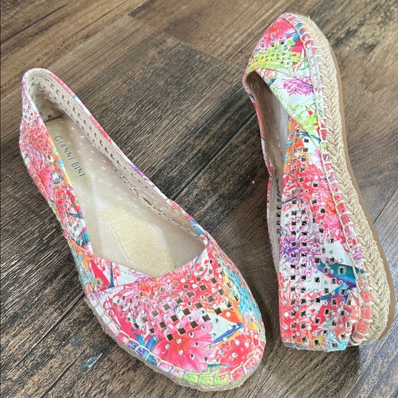 Gianni Bini Shoes - Gianni Bini Colorful Perforated Flats